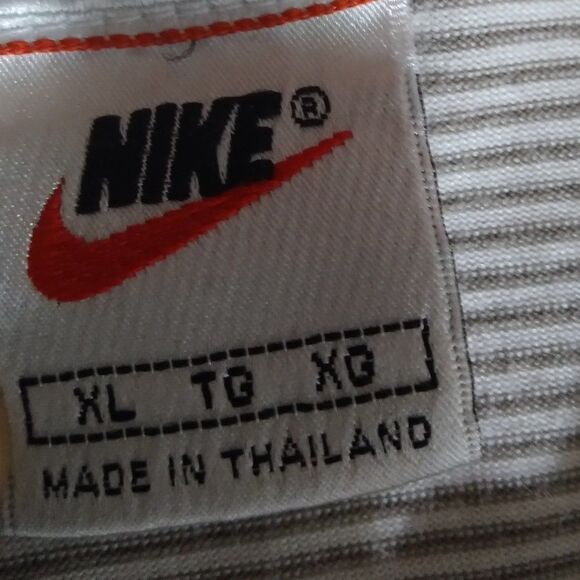 Vintage 90s Nike Challenge Court Tennis Striped Polo Shirt - Picture 7 of 8